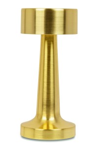 Lampa biurkowa LEE złota - wbudowana bateria, LED