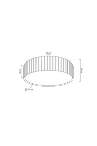 MOOSEE lampa sufitowa / plafon CROWN 50 złota