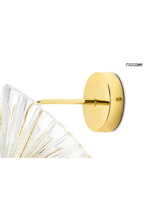 MOOSEE lampa ścienna BUTTERFLY M złota