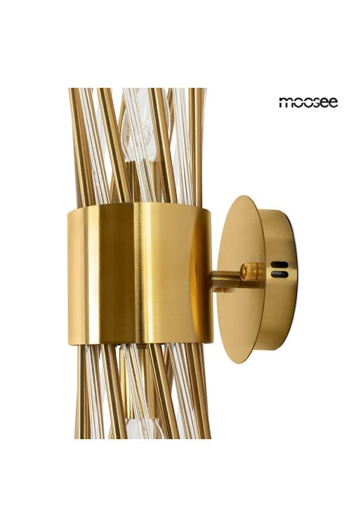 MOOSEE lampa ścienna LORENZO złota