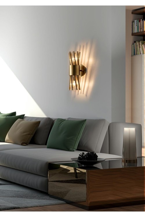MOOSEE lampa ścienna LORENZO złota