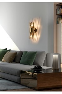 MOOSEE lampa ścienna LORENZO złota