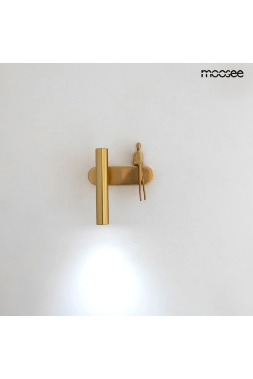 MOOSEE lampa ścienna BOY TUBE L złota