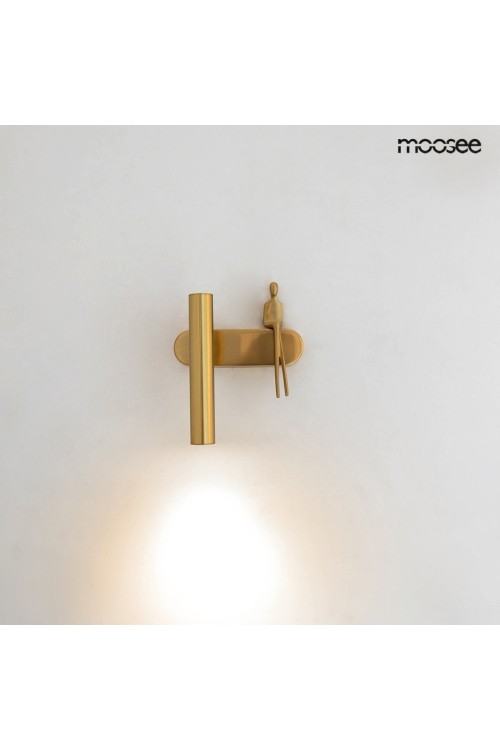 MOOSEE lampa ścienna BOY TUBE L złota