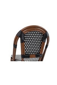 Krzesło ogrodowe CAFE PARIS brązowe       rattan