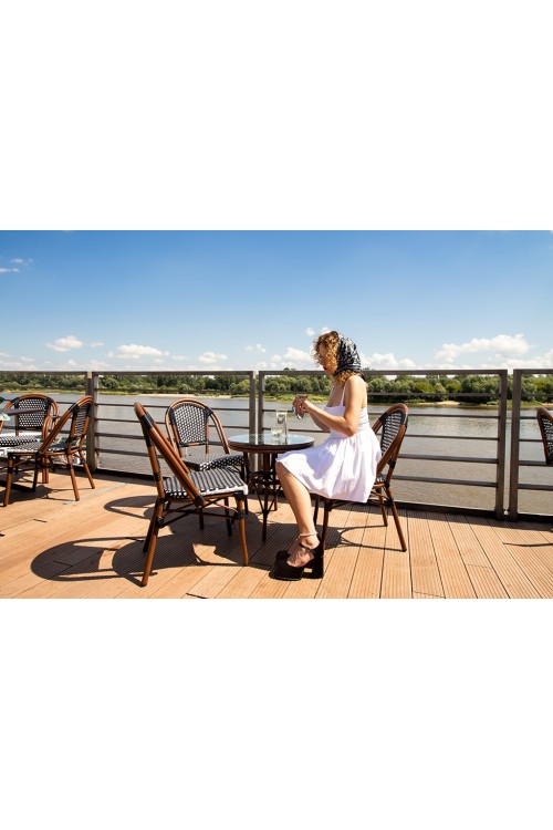 Krzesło ogrodowe CAFE PARIS brązowe       rattan