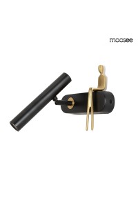 MOOSEE lampa ścienna BOY TUBE L czarna