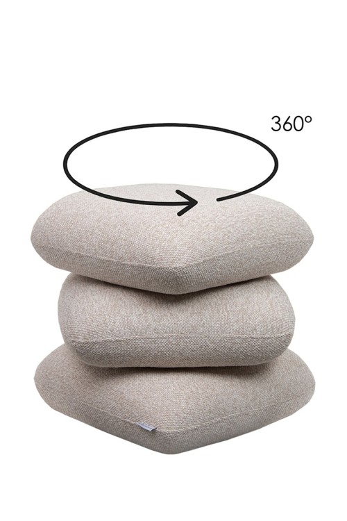 Pufa STONES beżowa