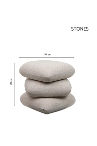 Pufa STONES beżowa