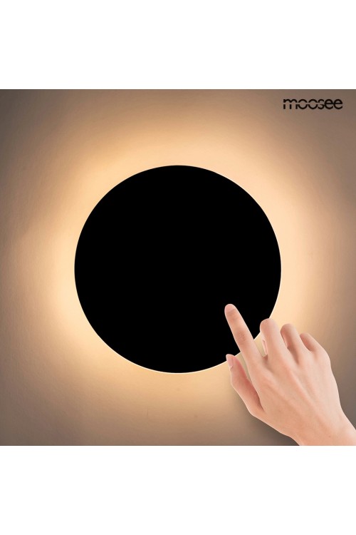 MOOSEE lampa ścienna SHADOW SUN 25 czarna