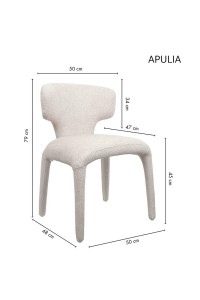 Krzesło APULIA beżowe