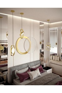 MOOSEE lampa wisząca SPINNER 19 złota