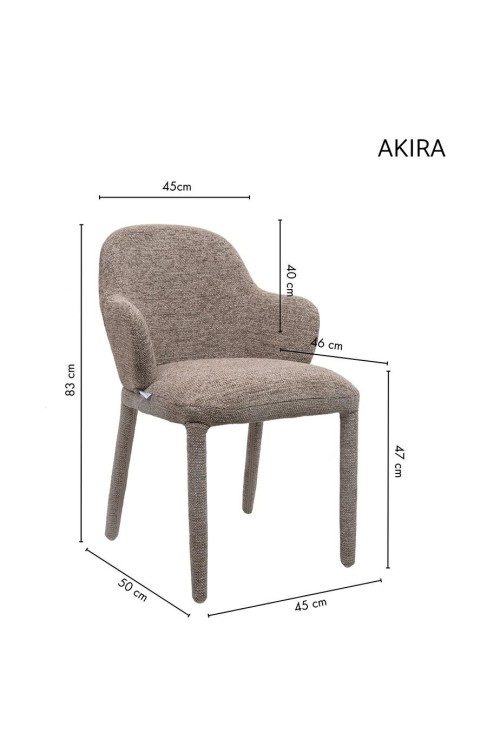Krzesło AKIRA brązowe