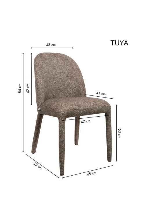 Krzesło TUYA brązowe