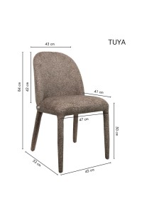 Krzesło TUYA brązowe