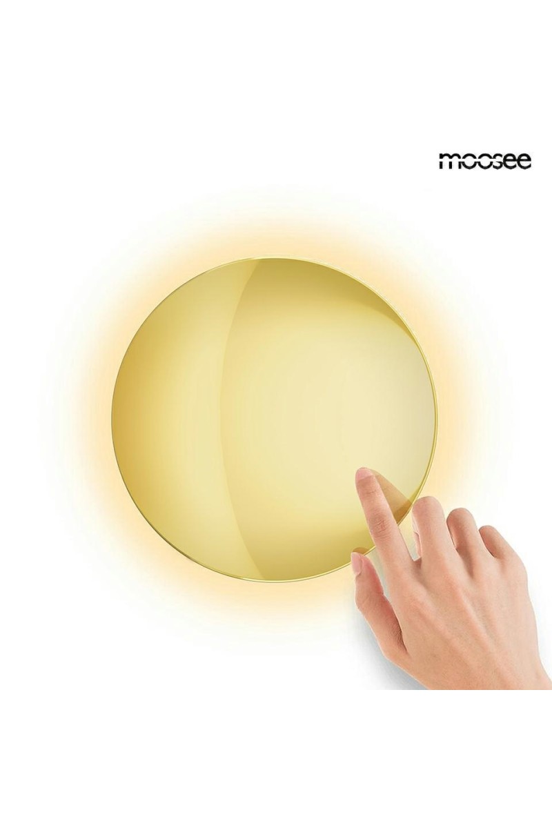 MOOSEE lampa ścienna SHADOW SUN 25 złota