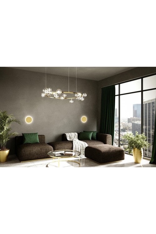 MOOSEE lampa ścienna SHADOW SUN 25 złota