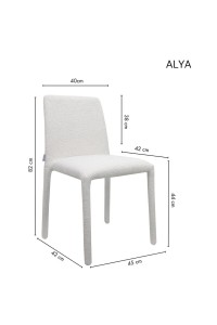 Krzesło ALYA beżowe