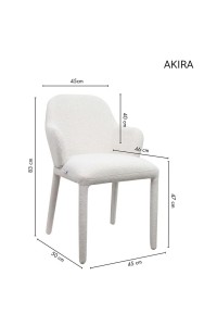 Krzesło AKIRA beżowe
