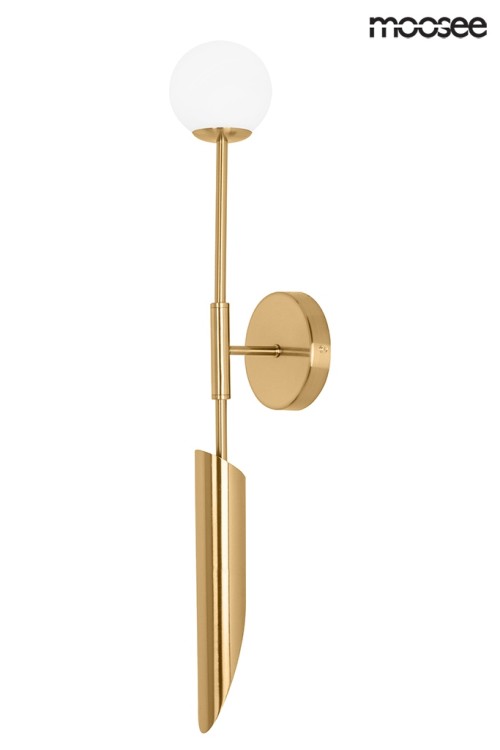 MOOSEE lampa ścienna LUCCA złota