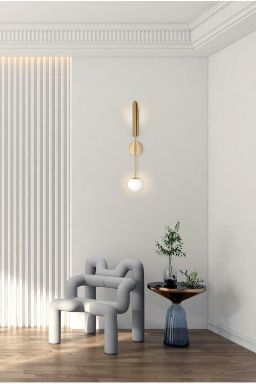 MOOSEE lampa ścienna LUCCA złota