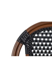 Krzesło ogrodowe CAFE PARIS ARM brązowe   rattan