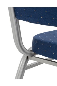 Krzesło bankietowe / konferencyjne ARES   niebieske / srebrne