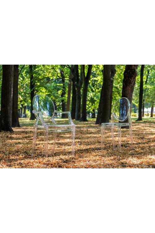 Krzesło VICTORIA transparentne - poliwęglan