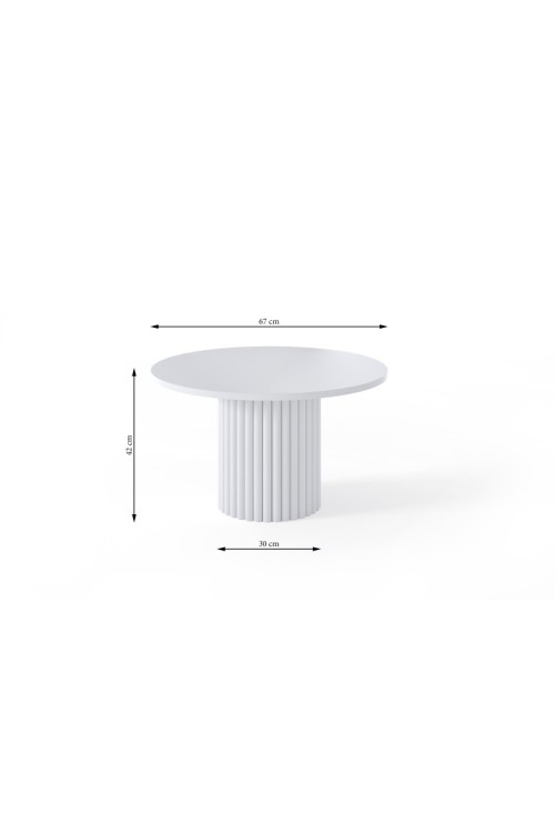 Stolik kawowy matello Ø67 cm — nowoczesna elegancja i minimalistyczna forma
