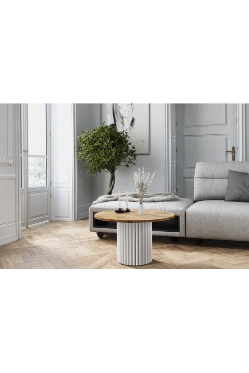 Stolik kawowy matello Ø67 cm — nowoczesna elegancja i minimalistyczna forma