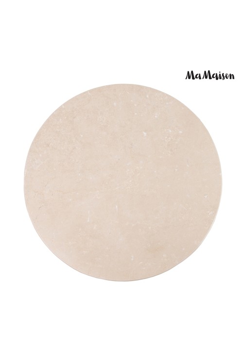 MaMaison stolik RONDA 50 drewno mango /   marmur
