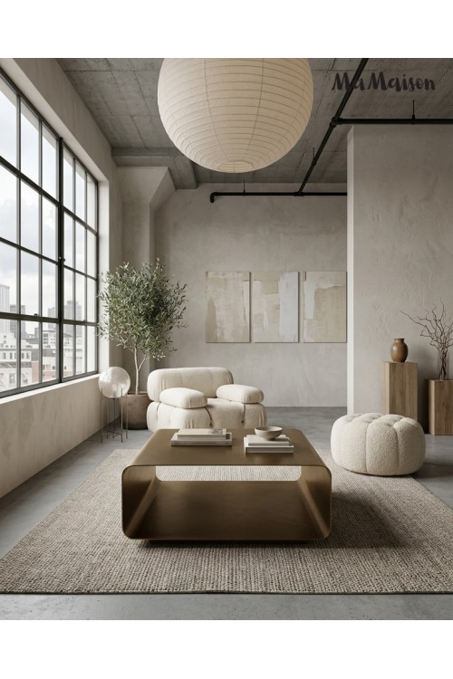 MaMaison stolik kawowy NOURA 90 złoty