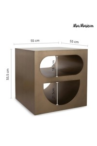 MaMaison stolik VECTOR 55 szczotkowane    złoto