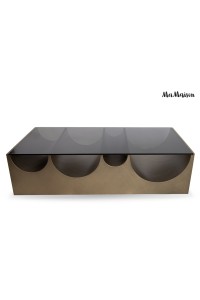 MaMaison stolik kawowy DRAGON 150 złoty   / czarny