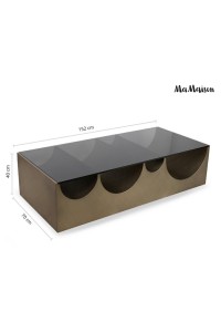 MaMaison stolik kawowy DRAGON 150 złoty   / czarny