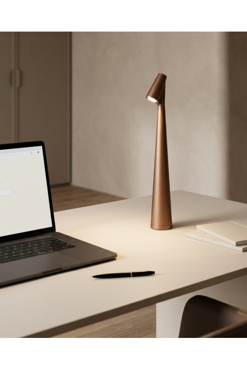 Lampka biurkowa / ogrodowa SHP SLIM       brązowa