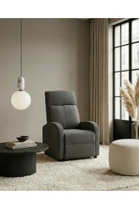 Fotel wypoczynkowy rozkładany RELAX       PREMIUM ciemny szary