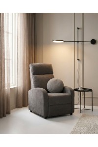 Fotel wypoczynkowy rozkładany RELAX       PREMIUM ciemny szary
