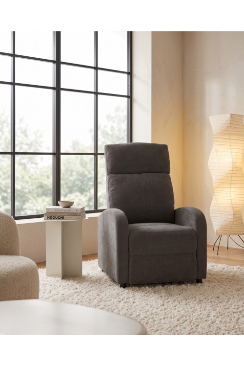 Fotel wypoczynkowy rozkładany RELAX       PREMIUM ciemny szary