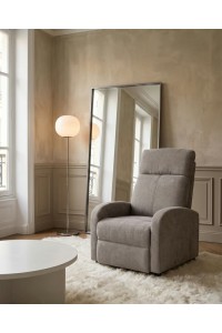 Fotel wypoczynkowy rozkładany RELAX       PREMIUM jasny szary