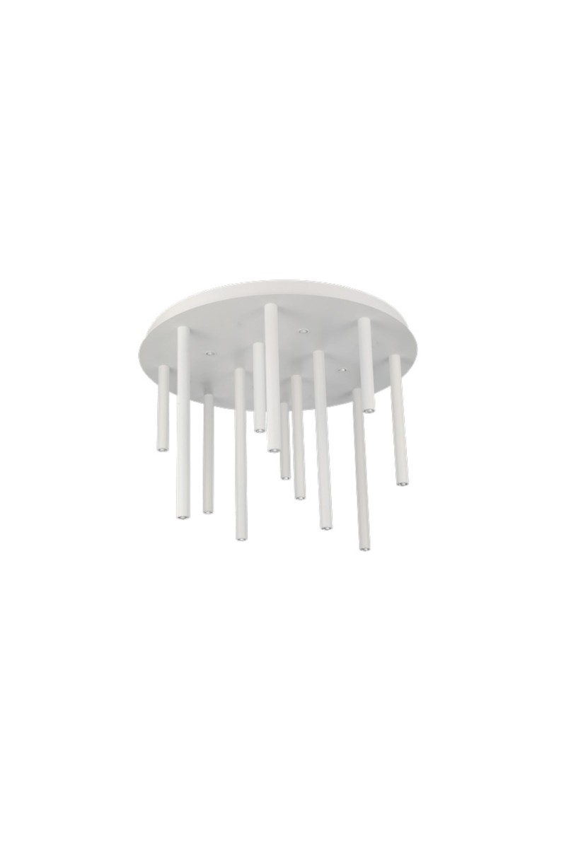 AZZARDO lampa sufitowa / plafon ILIOS 12  TOP 3-STEP DIMM biała