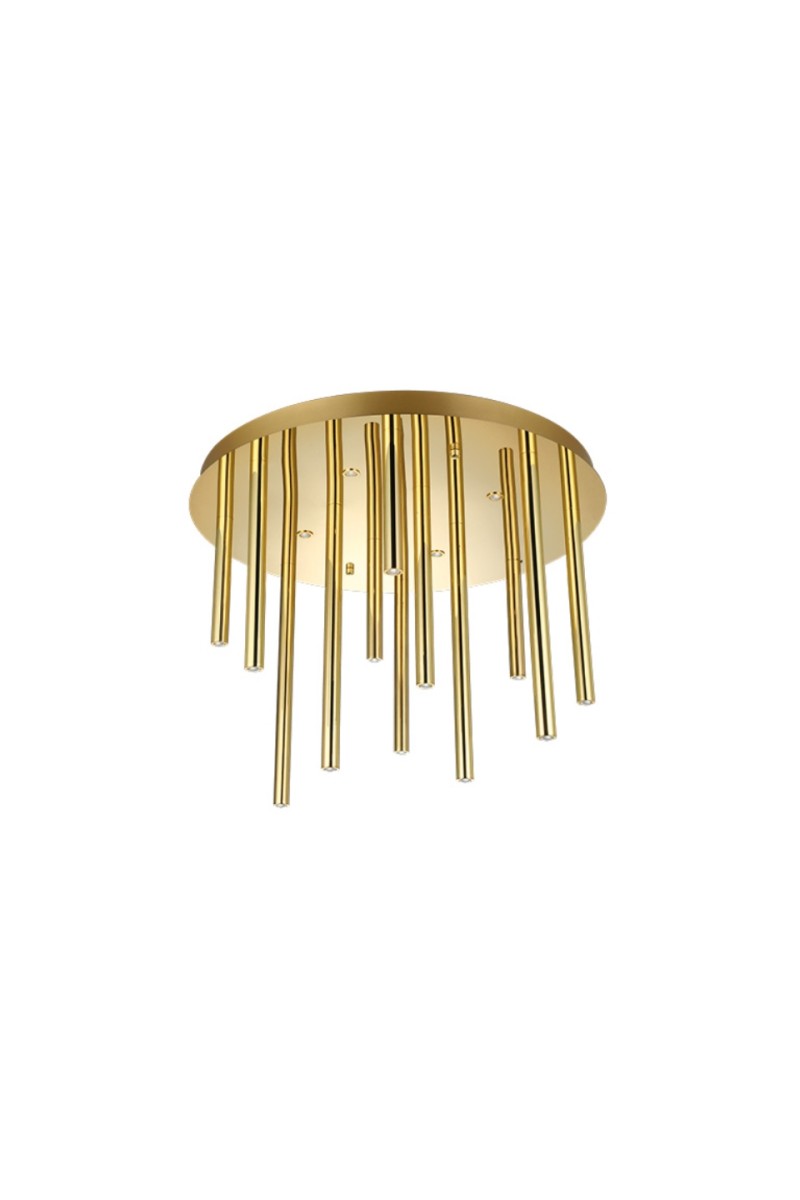 AZZARDO lampa sufitowa / plafon ILIOS 12  TOP 3-STEP DIMM złota