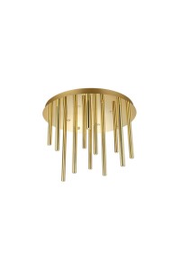 AZZARDO lampa sufitowa / plafon ILIOS 12  TOP 3-STEP DIMM złota