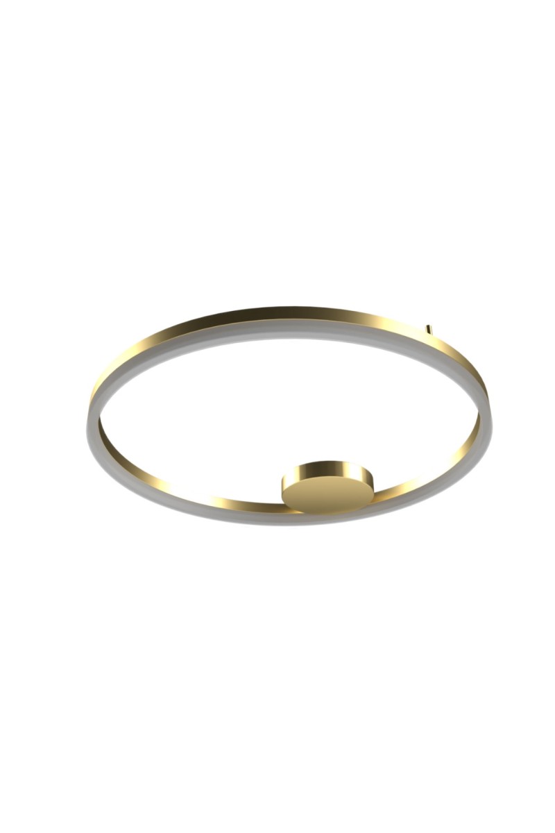AZZARDO lampa sufitowa / plafon HALO TOP  120 CCT DIMM GO + REMOTE CONTROL złota
