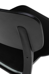 Zestaw 6 krzeseł AGAT PREMIUM czarne -    polipropylen