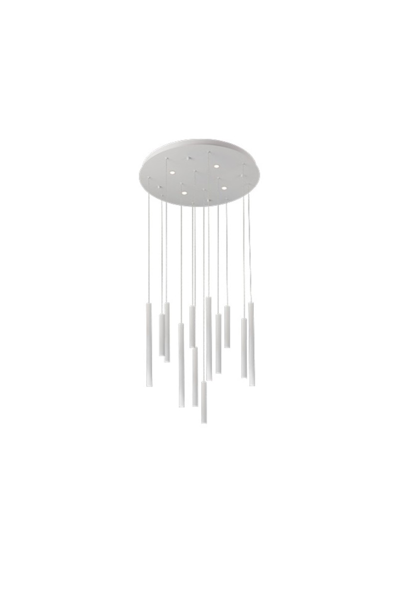 AZZARDO lampa wisząca ILIOS 12 3-STEP     DIMM biała