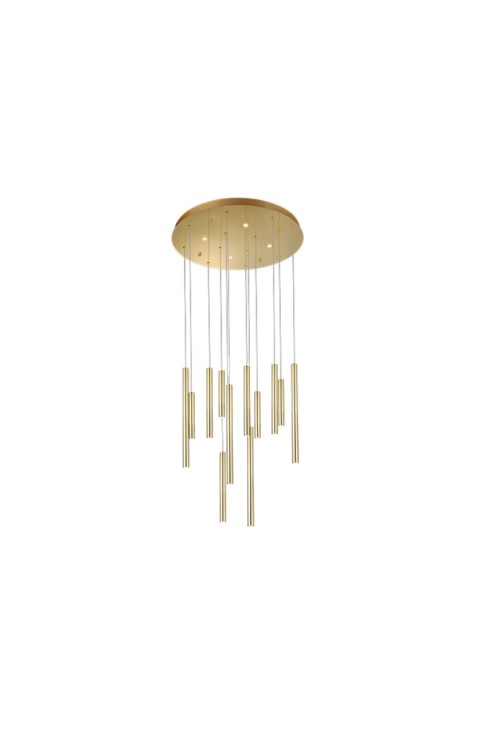 AZZARDO lampa wisząca ILIOS 12 3-STEP     DIMM złota