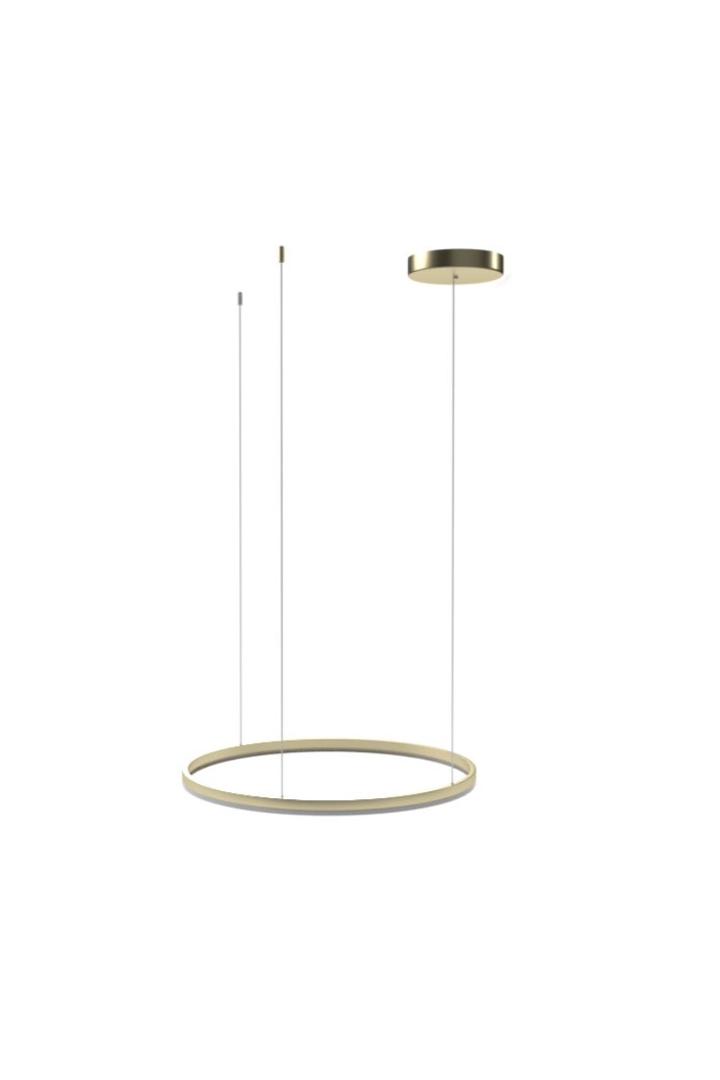 AZZARDO lampa wisząca HALO 120 CCT DIMM   z pilotem złota