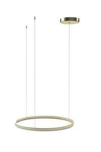 AZZARDO lampa wisząca HALO 120 CCT DIMM   z pilotem złota