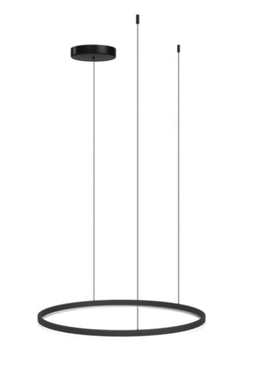 AZZARDO lampa wisząca HALO 120 CCT DIMM   z pilotem czarna